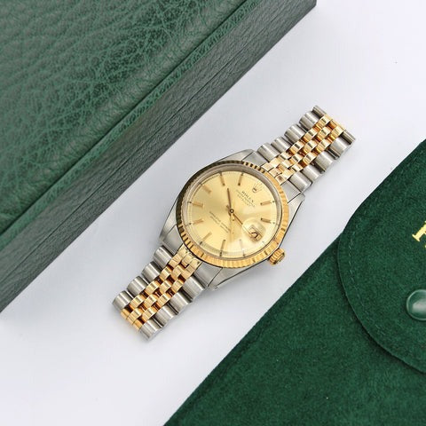 Gold & Silver Rolex OyerterPepretual Date Just - Huizen