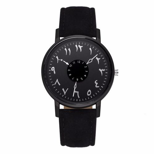 Arabic Style Leather Strap Watch - Huizen