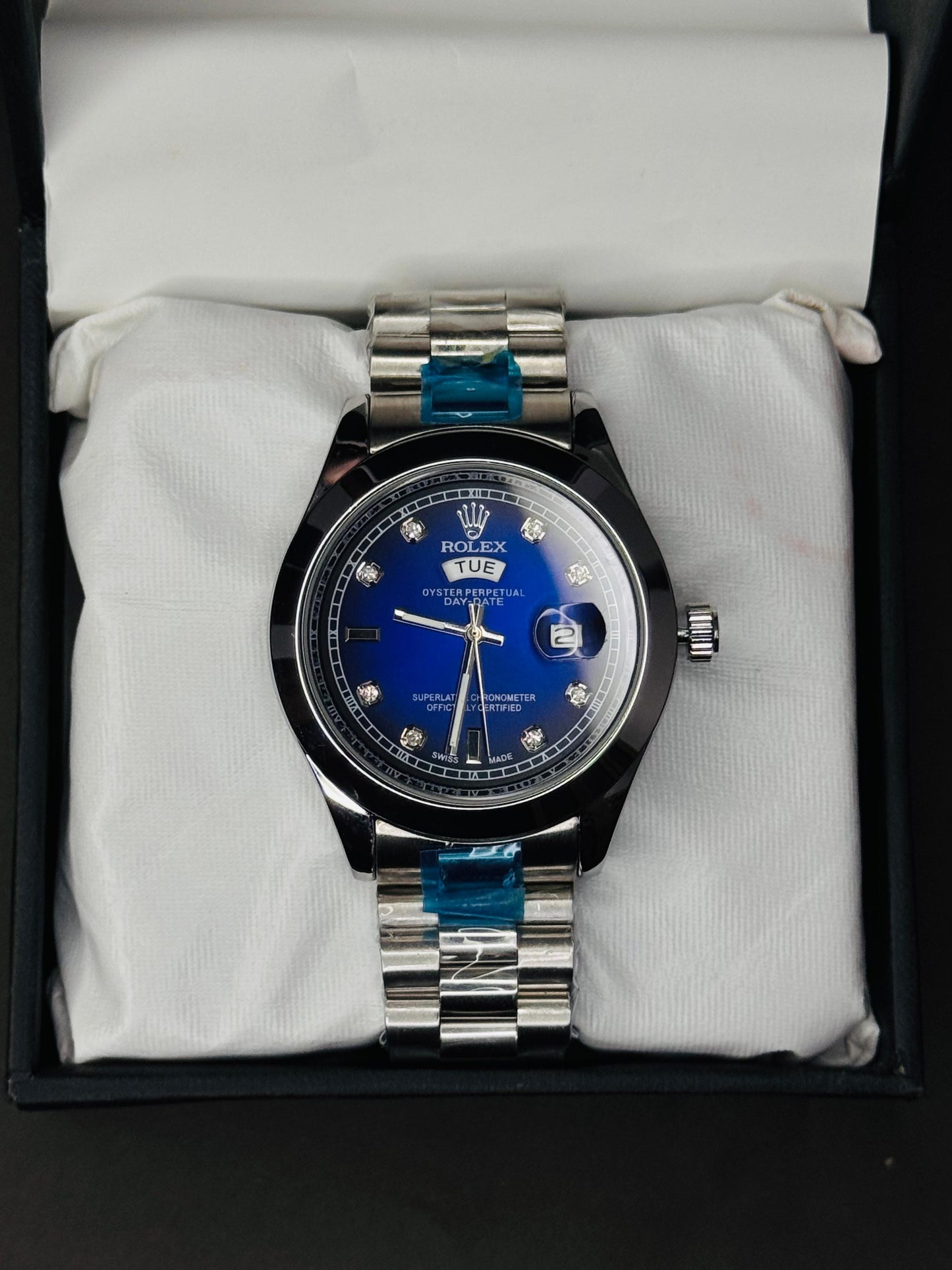 Blue Rolex Day Date